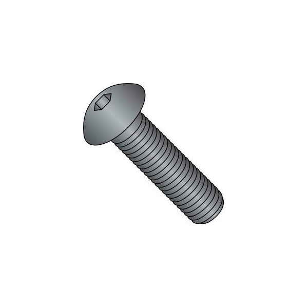 Brighton-Best 1/4"-20 Socket Head Cap Screw, Button, Black Oxide Steel, 3/4 in Length 201099 - main
